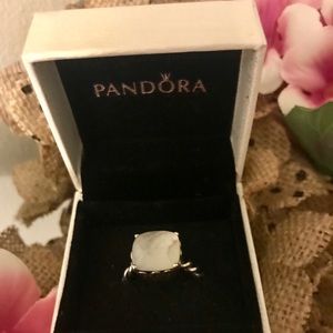 Pandora mother of pearl ring